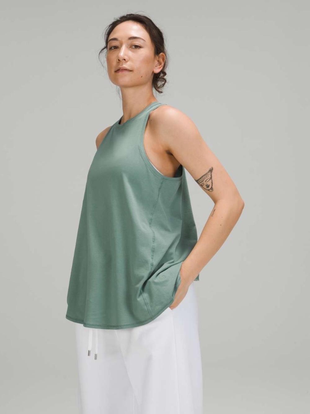 Like New [Lululemon] Open Back Sleeveless Teal Green <All Tied Up> Tank Top | 8 - Picture 5 of 16